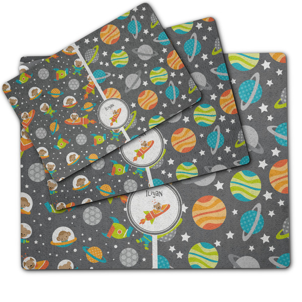 Space Explorer Dog Food Mat - MAIN (sm, med, lrg)