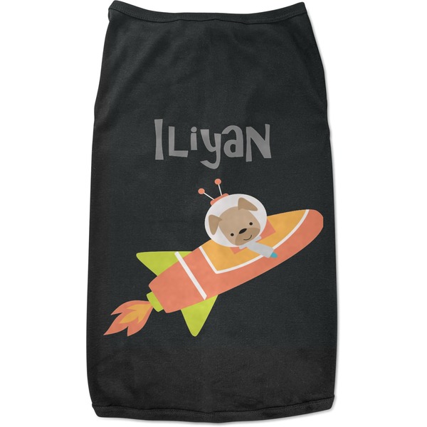 Custom Space Explorer Black Pet Shirt (Personalized)