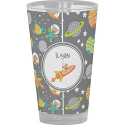 Space Explorer Pint Glass - Full Color (Personalized)
