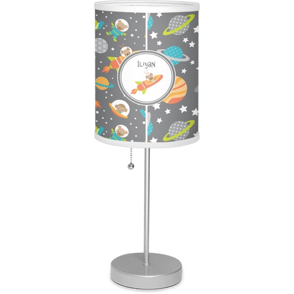 Custom Space Explorer 7" Drum Lamp with Shade Linen (Personalized)