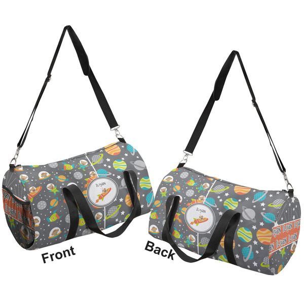 Space Explorer Duffle bag small front and back sides
