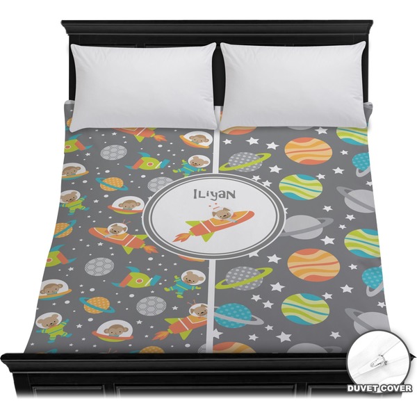 Custom Space Explorer Duvet Cover - Full / Queen (Personalized)
