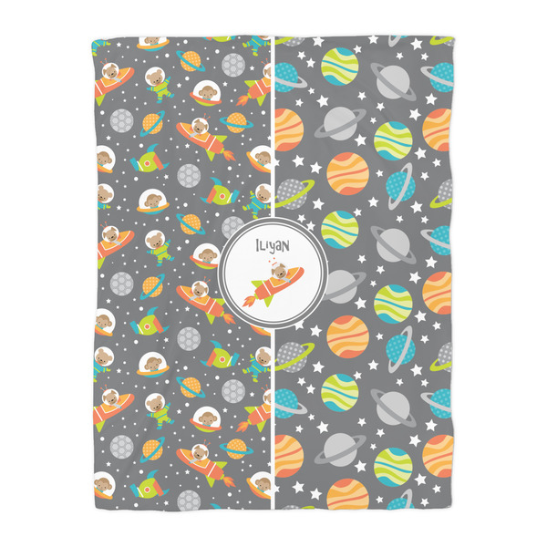 Space Explorer Duvet Cover - Twin - Front