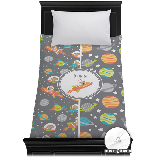 Custom Space Explorer Duvet Cover - Twin XL (Personalized)