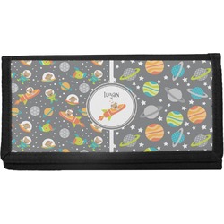 Space Explorer Canvas Checkbook Cover (Personalized)