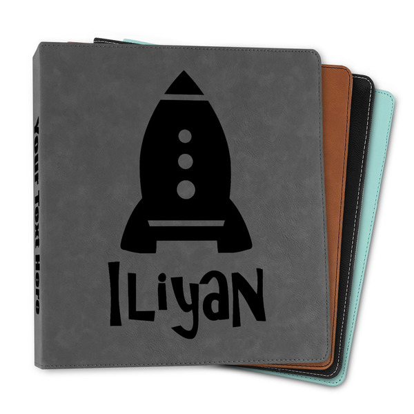 Custom Space Explorer Leather Binder - 1" (Personalized)