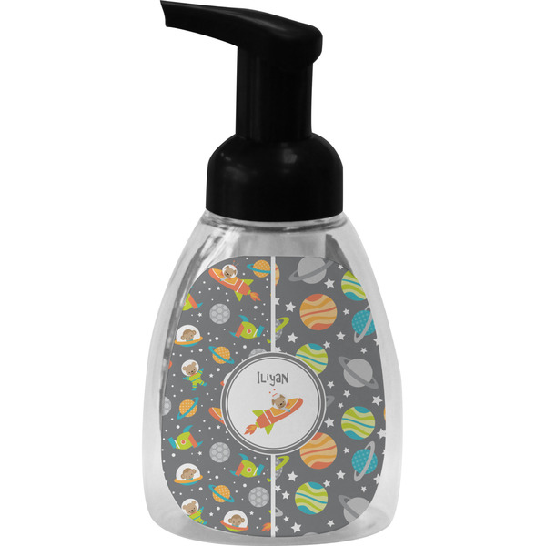 Custom Space Explorer Foam Soap Bottle - Black (Personalized)