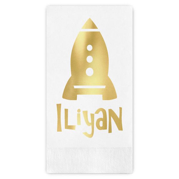 Custom Space Explorer Guest Napkins - Foil Stamped (Personalized)