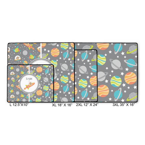 Space Explorer Gaming Mats - SIZE CHART