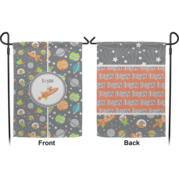 Space Explorer Garden Flag - Double Sided Front and Back