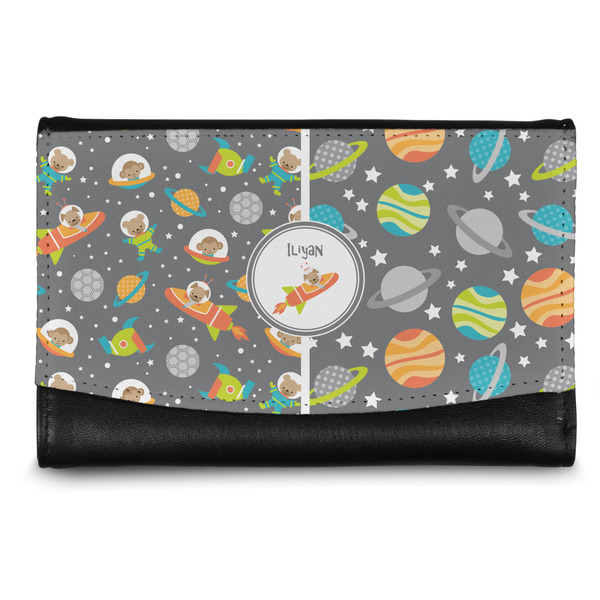 Custom Space Explorer Genuine Leather Women's Wallet - Small (Personalized)