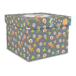 Space Explorer Gift Box with Lid - Canvas Wrapped - Large (Personalized)
