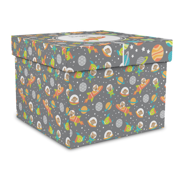 Custom Space Explorer Gift Box with Lid - Canvas Wrapped - Large (Personalized)