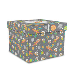 Space Explorer Gift Box with Lid - Canvas Wrapped - Medium (Personalized)