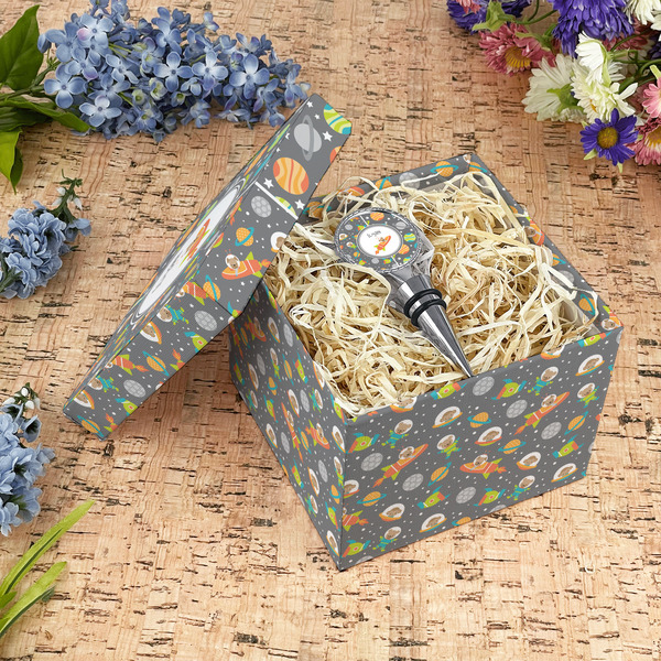 Space Explorer Gift Boxes with Lid - Canvas Wrapped - Medium - In Context