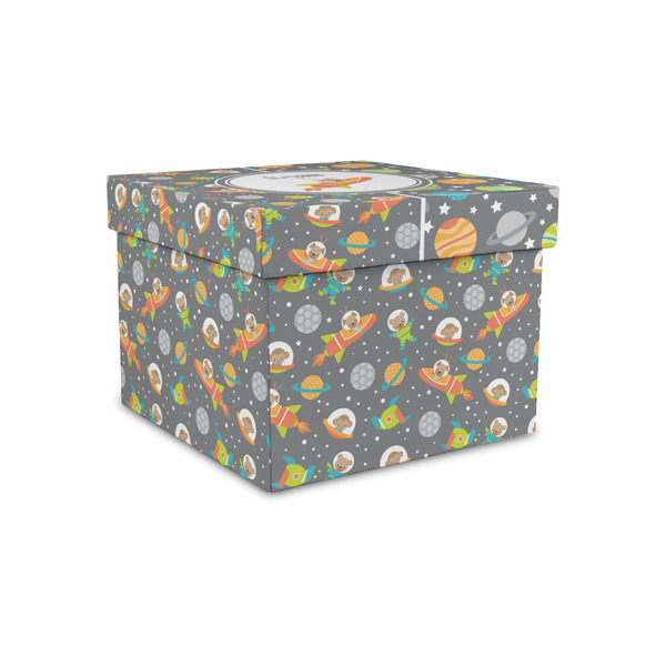 Space Explorer Gift Boxes with Lid - Canvas Wrapped - Small - Front/Main