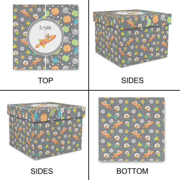 Space Explorer Gift Boxes with Lid - Canvas Wrapped - X-Large - Approval
