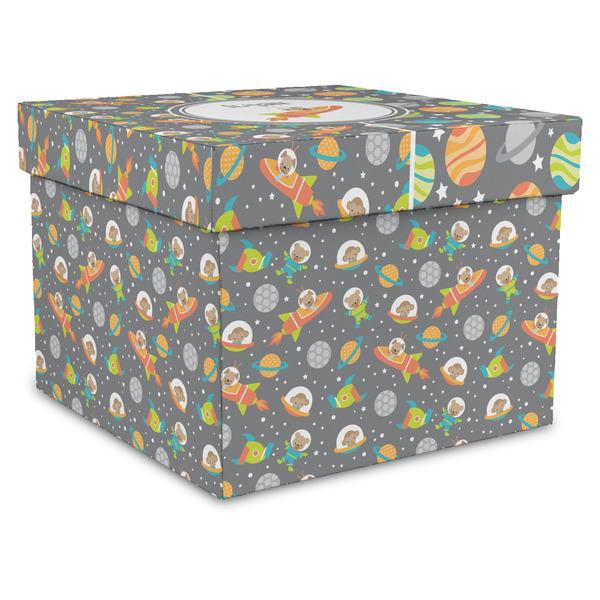Custom Space Explorer Gift Box with Lid - Canvas Wrapped - X-Large (Personalized)