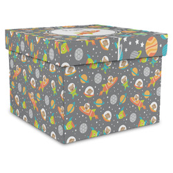 Space Explorer Gift Box with Lid - Canvas Wrapped - XX-Large (Personalized)