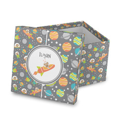 Space Explorer Gift Box with Lid - Canvas Wrapped (Personalized)