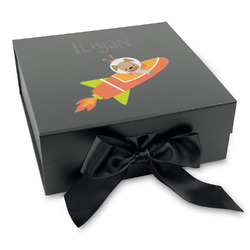 Space Explorer Gift Box with Magnetic Lid - Black (Personalized)