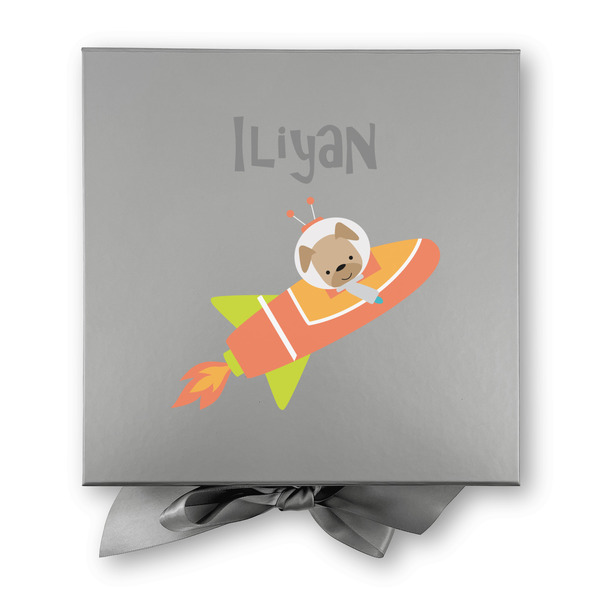 Space Explorer Gift Boxes with Magnetic Lid - Silver - Approval