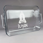 Space Explorer Glass Baking Dish - 13in x 9in (Personalized)