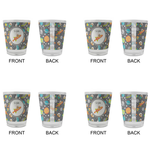 Space Explorer Glass Shot Glass - Standard - Set of 4 - APPROVAL