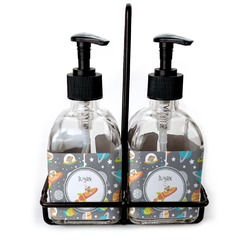 Space Explorer Glass Soap & Lotion Bottles (Personalized)