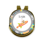 Space Explorer Golf Ball Marker - Hat Clip - Gold