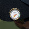 Space Explorer Golf Ball Marker Hat Clip - Gold - On Hat