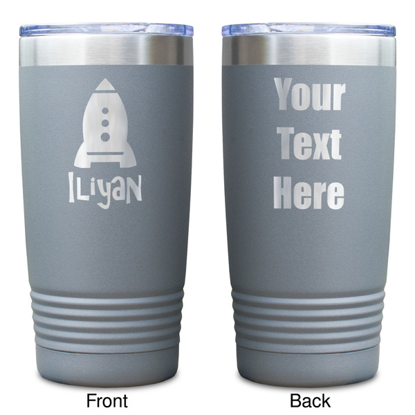 Space Explorer Gray Polar Camel Tumbler - 20oz - Double Sided - Approval