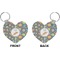 Space Explorer Heart Keychain (Front + Back)