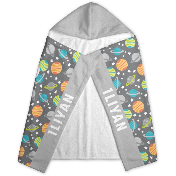 Space Explorer Hooded Towel - Folded