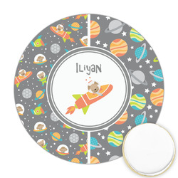 Space Explorer Printed Cookie Topper - 2.5" (Personalized)