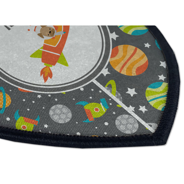 Space Explorer Iron on Shield 3 Detail