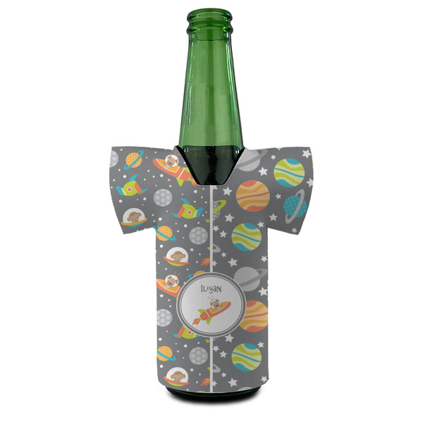 Space Explorer Jersey Bottle Cooler - Set of 4 - FRONT (on bottle)