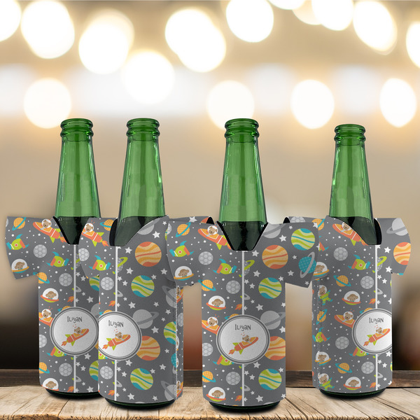 Space Explorer Jersey Bottle Cooler - Set of 4 - LIFESTYLE
