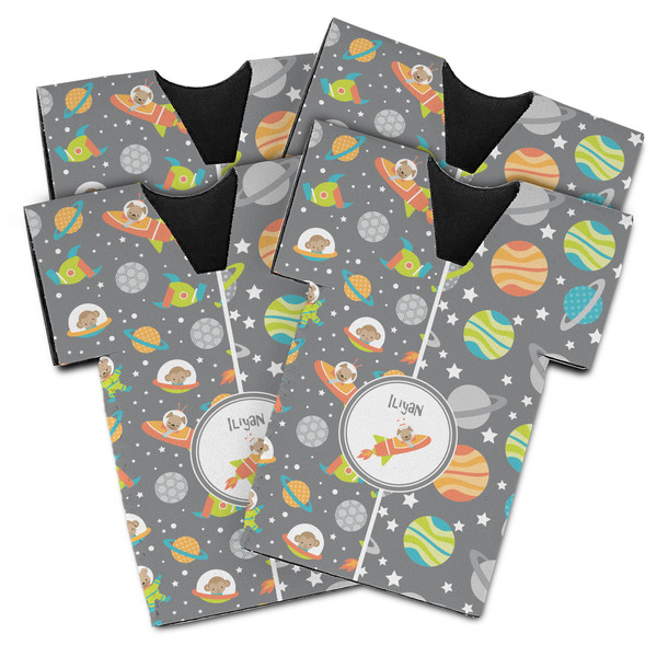 Custom Space Explorer Jersey Bottle Cooler - Set of 4 (Personalized)