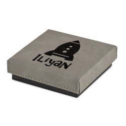 Space Explorer Jewelry Gift Box - Engraved Leather Lid (Personalized)