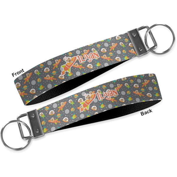 Space Explorer Key-chain - Metal and Nylon - Front and Back
