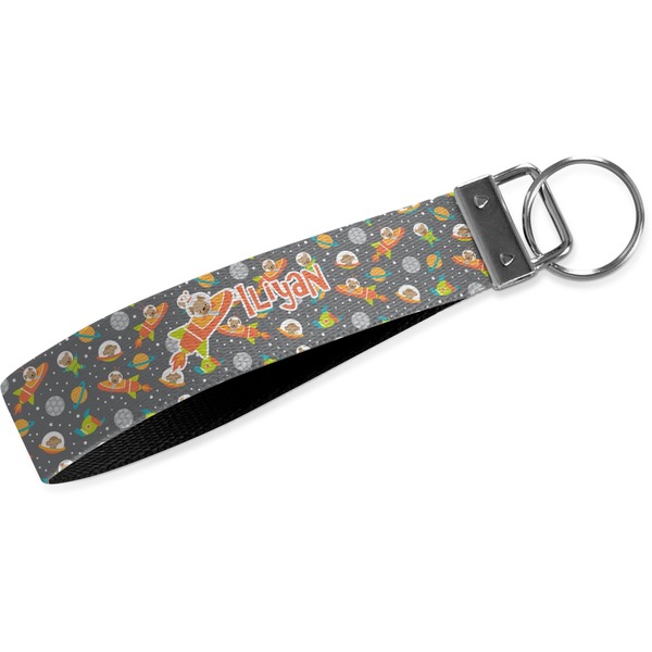 Custom Space Explorer Webbing Keychain Fob - Small (Personalized)