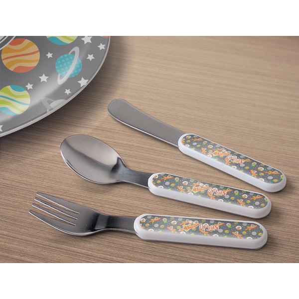 Space Explorer Kids Flatware w/ Plate