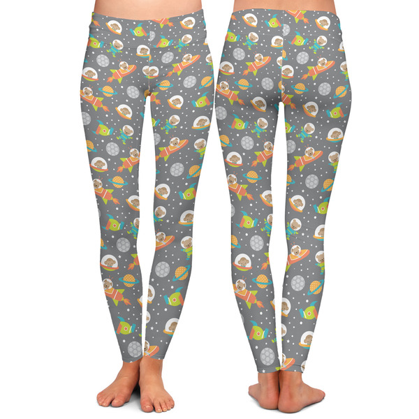 Space Explorer Ladies Leggings - Front and Back