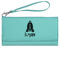Space Explorer Ladies Leatherette Wallet - Laser Engraved- Teal (Personalized)
