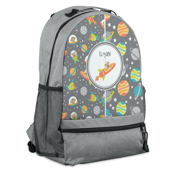 Custom Space Explorer Backpack - Grey (Personalized)