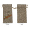 Space Explorer Large Burlap Gift Bags - Front Approval