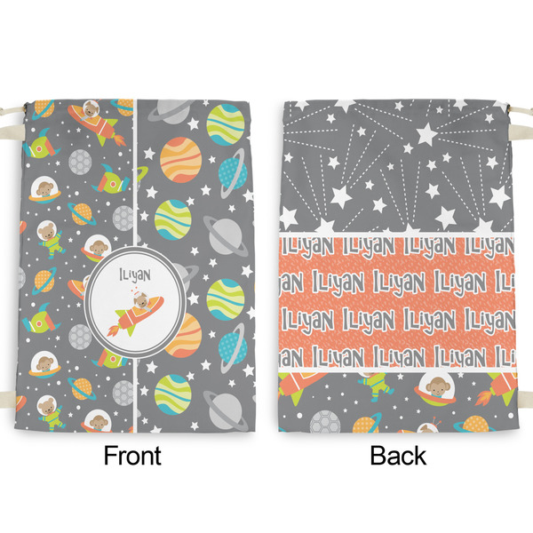 Space Explorer Large Laundry Bag - Front & Back View