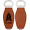 Space Explorer Leather Bar Bottle Opener - Front and Back (single sided)