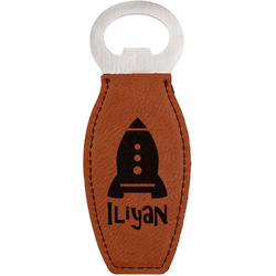 Space Explorer Leatherette Bottle Opener (Personalized)